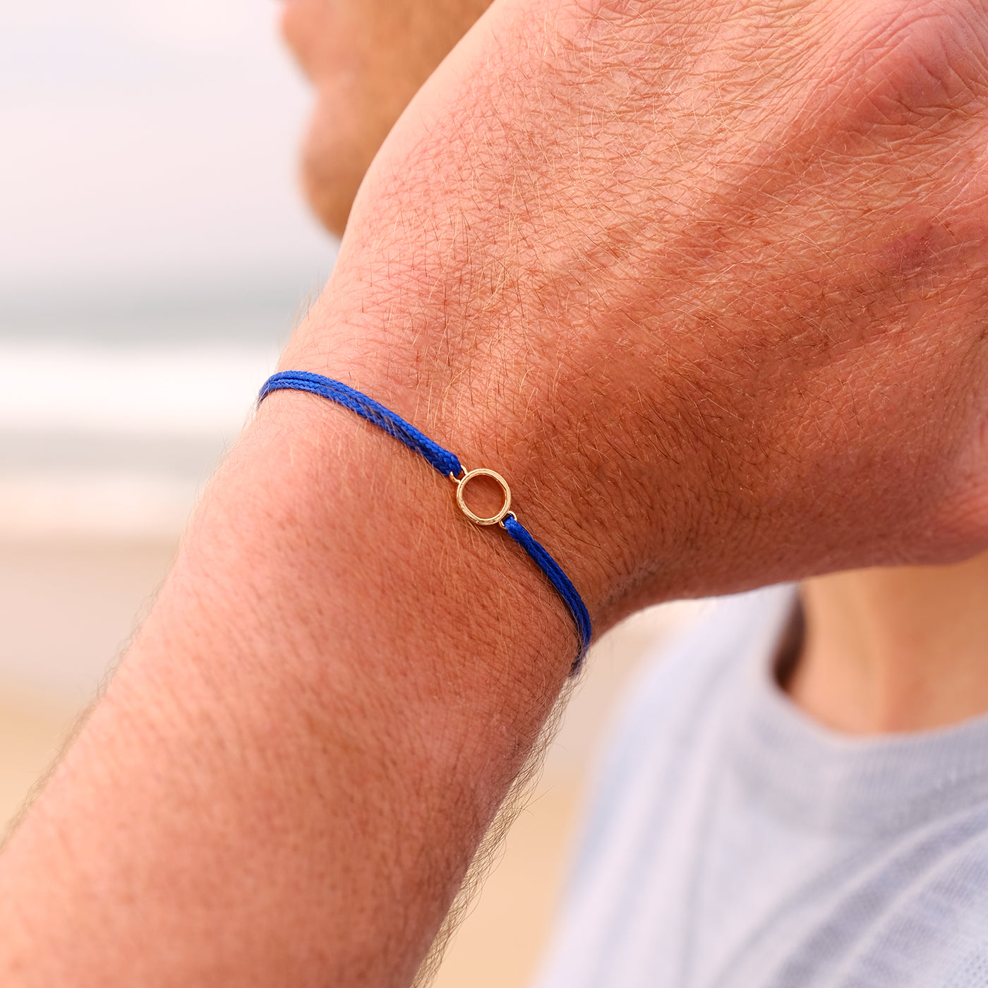 Pulsera O - Oro - Negro