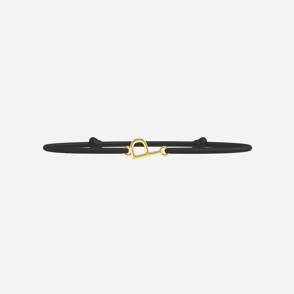 Bracelet P - Doré - Noir