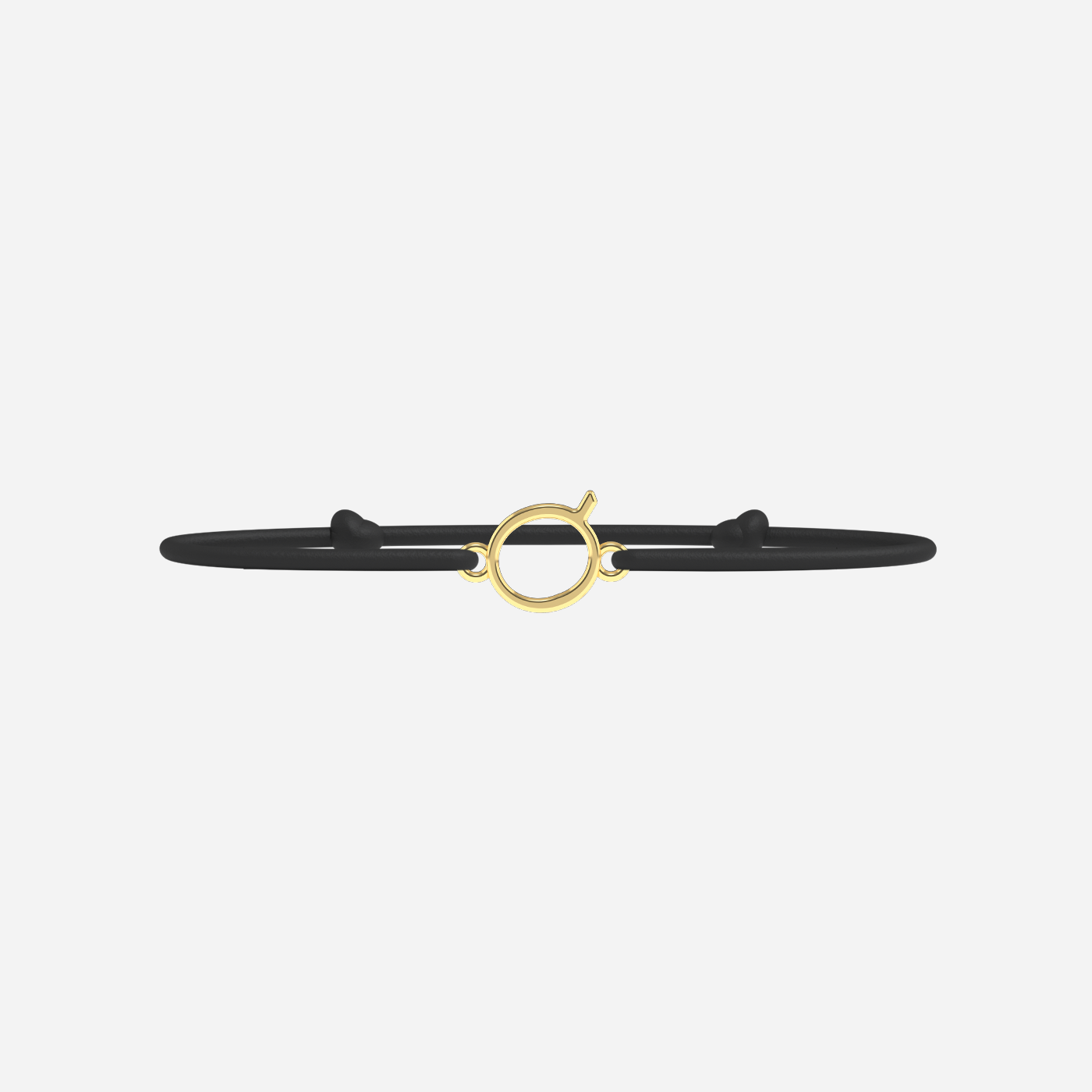 Bracelet Q - Doré - Noir