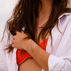 Bracelet U - Doré - Noir