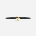 Pulsera W - Oro - Negro