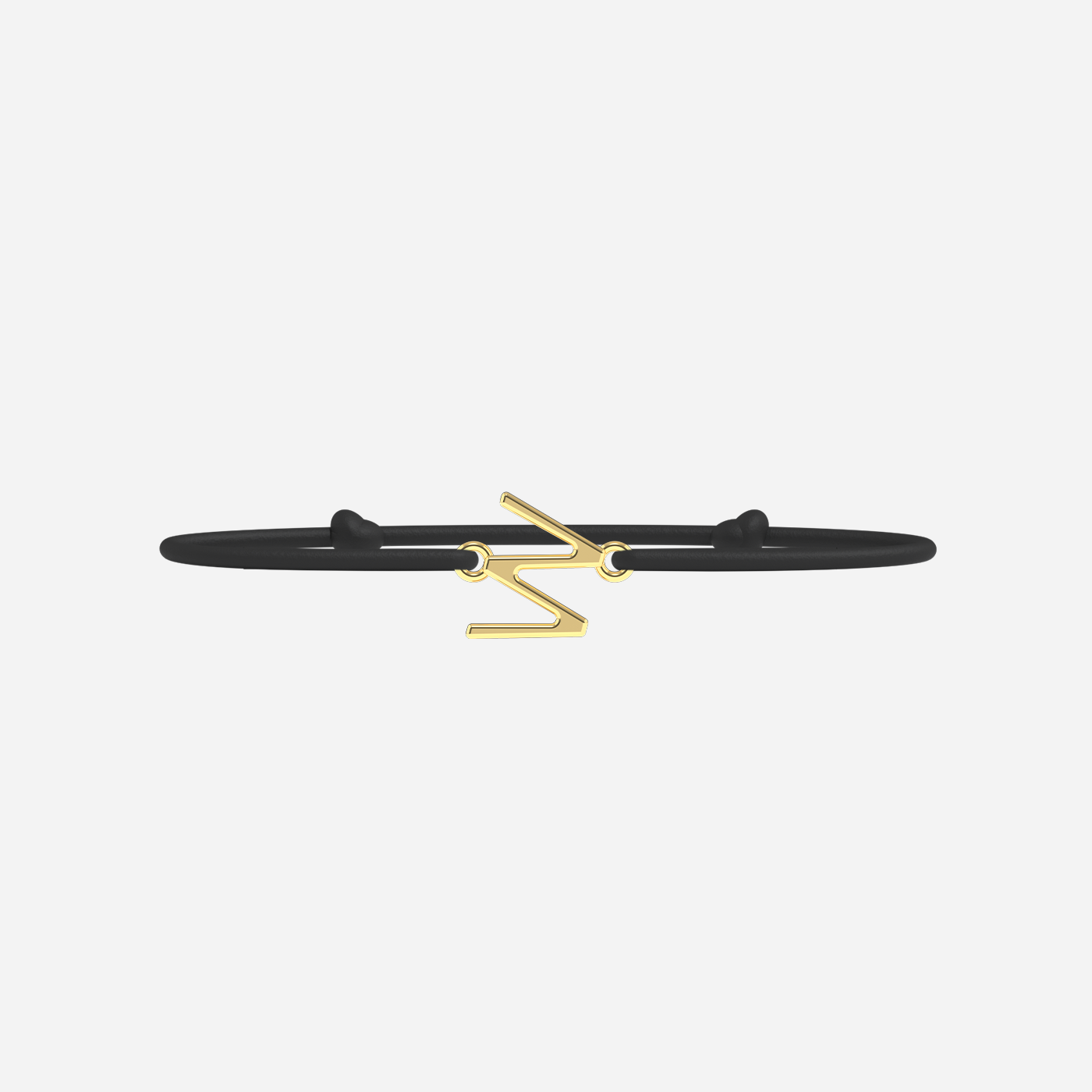 Pulsera W - Oro - Negro
