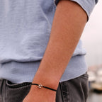 Pulsera W - Oro - Negro