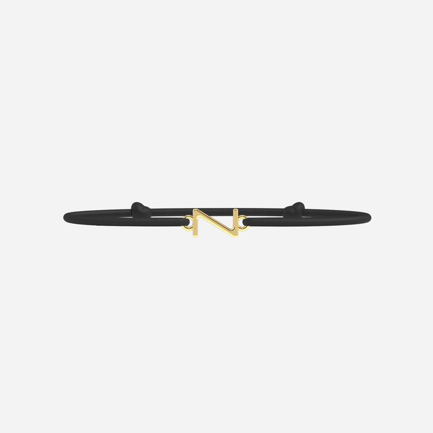 Bracelet Z - Doré - Noir