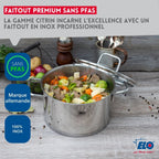Faitout En Inox Elo Citrin - Gris
