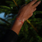 Bracelet G - Plaqué Argent - Noir