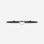 Bracelet O - Plaqué Argent - Noir