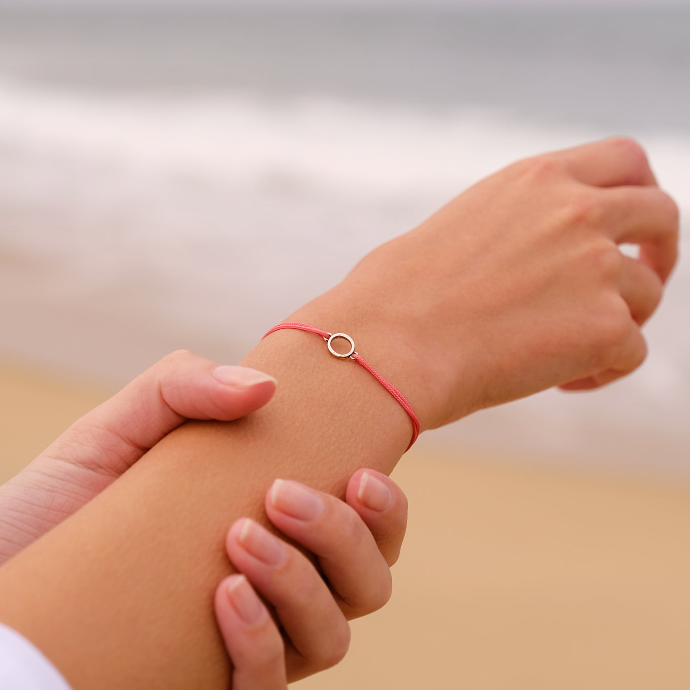 Bracelet O - Plaqué Argent - Noir