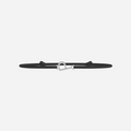 Pulsera P - Chapada en plata - Negro