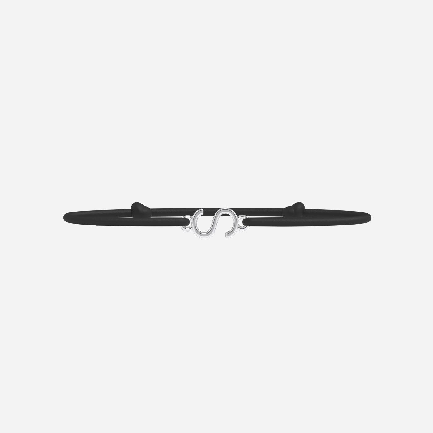 Bracelet S - Plaqué Argent - Noir
