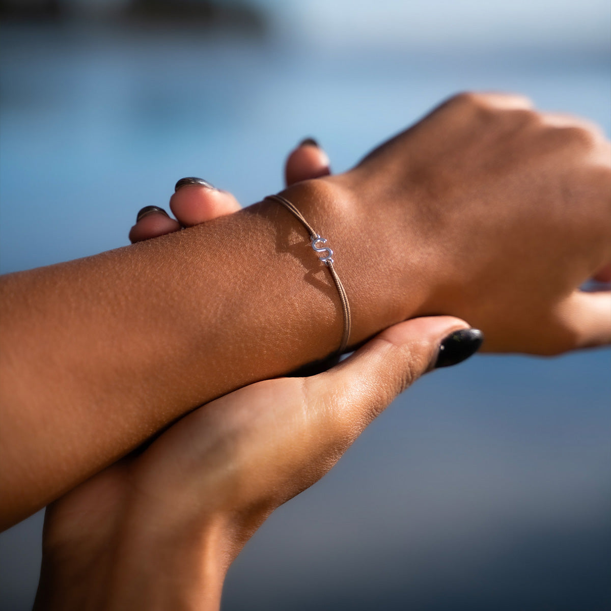 Bracelet S - Plaqué Argent - Noir