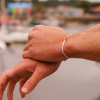 Bracelet Z - Plaqué Argent - Noir