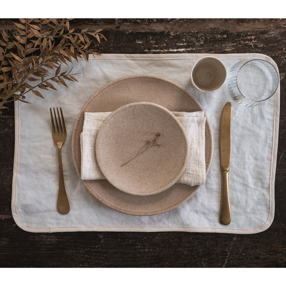 Lot De 2 Sets De Table En Lin Lavé