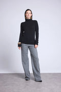 Jersey Cuello Vuelto Iris - Negro - Mujer