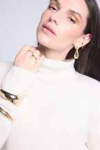 Pull Col Roule Iris - Blanc - Femme