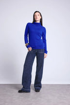 Jersey Cuello Vuelto Iris - Azul Real - Mujer