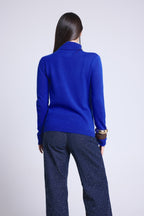 Jersey Cuello Vuelto Iris - Azul Real - Mujer