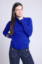Jersey Cuello Vuelto Iris - Azul Real - Mujer