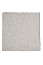 Square Fringed Unisex Irma Cashmere Scarf - Light Grey