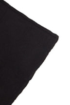 Pañuelo Cuadrado Con Flecos Unisex Irma De Cachemira - Negro