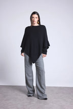 Isadora Cape Poncho - Black - Women