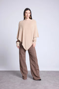 Capa poncho Isadora - Beige crema - Mujer
