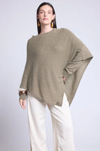 Capa poncho Isadora - Verde caqui - Mujer