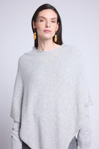 Capa poncho Isadora - Gris claro - Mujer