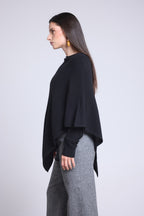 Isadora Cape Poncho - Black - Women