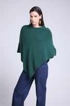 Capa poncho Isadora - Verde botella - Mujer