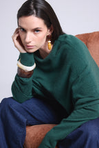 Capa poncho Isadora - Verde botella - Mujer