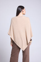 Capa poncho Isadora - Beige crema - Mujer