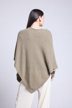Capa poncho Isadora - Verde caqui - Mujer