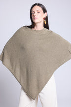 Capa poncho Isadora - Verde caqui - Mujer