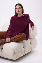 Cape Poncho Isadora - Lie-De-Vin - Femme