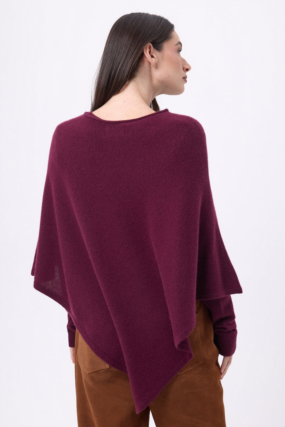 Cape Poncho Isadora - Lie-De-Vin - Femme