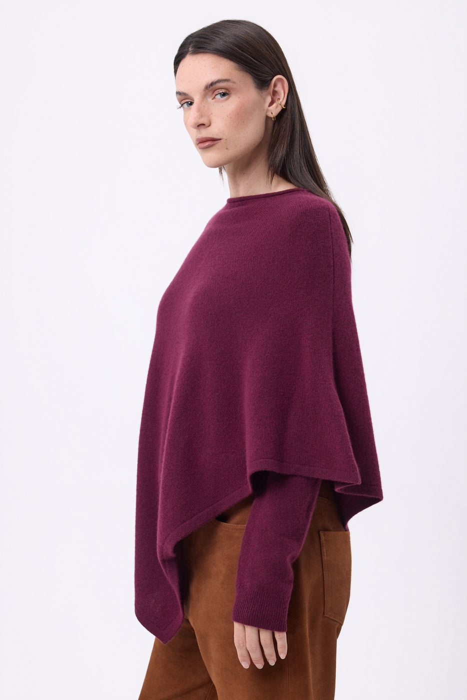 Cape Poncho Isadora - Lie-De-Vin - Femme