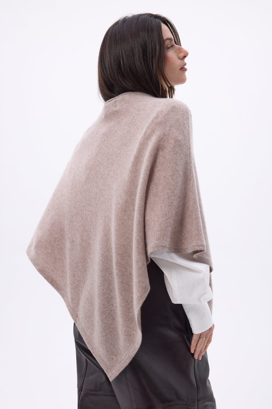 Cape Poncho Isadora - Noisette - Femme