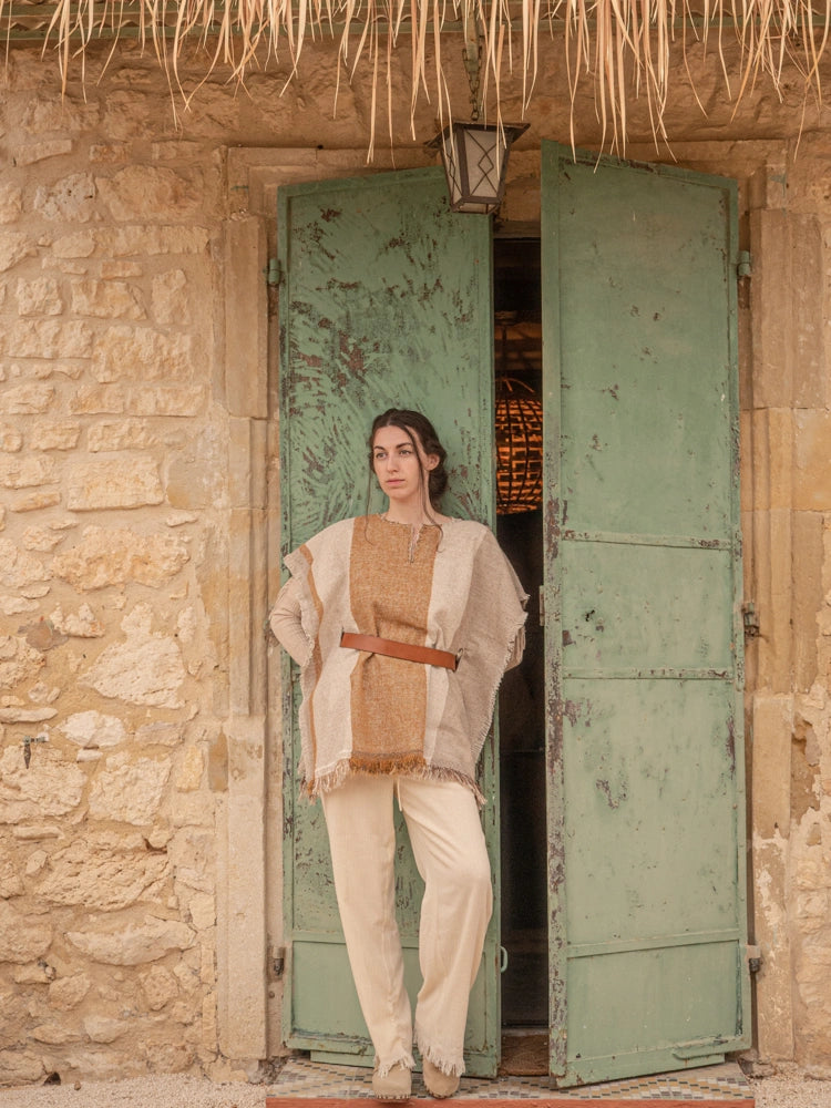 Poncho Court Inspiration Améridienne