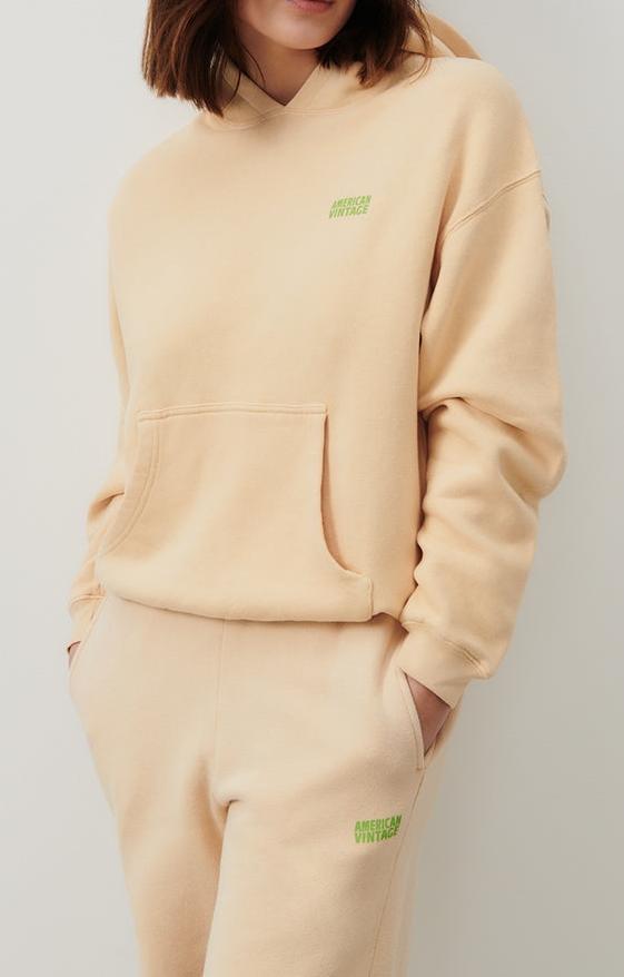 American Vintage - Long-Sleeve Hooded Sweatshirt - Nude Vintage - Women