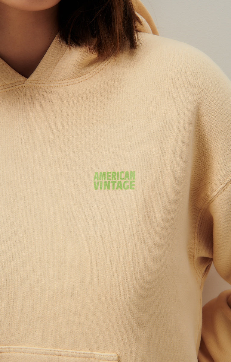 American Vintage - Long-Sleeve Hooded Sweatshirt - Nude Vintage - Women