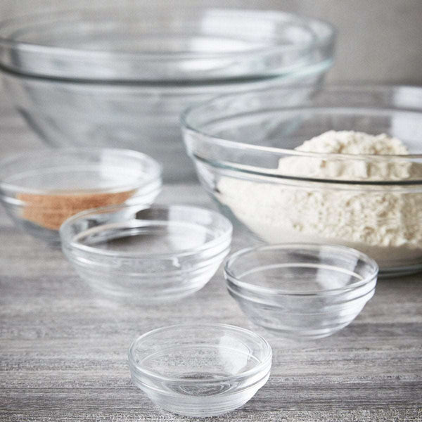 Set of 4 Nesting Bowls - Transparent - 6cm