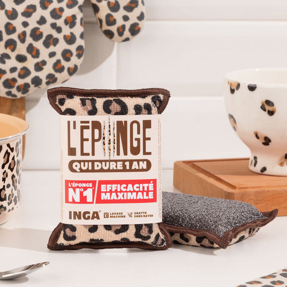 New - Leopard Sponge Duo