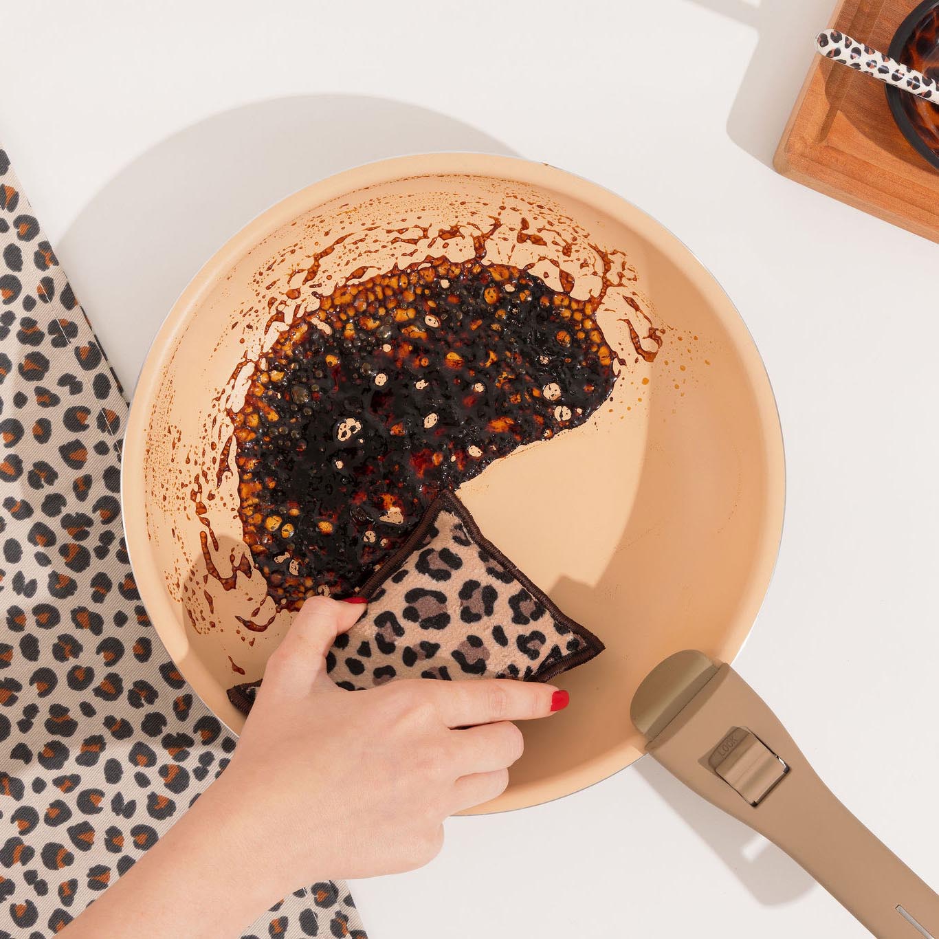 New - Washable Sponges 4 Leopard