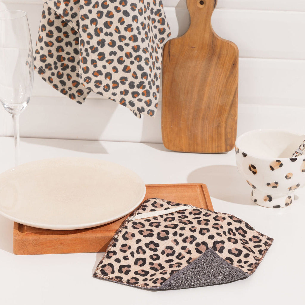 New - Leopard Flat Sponge Duo