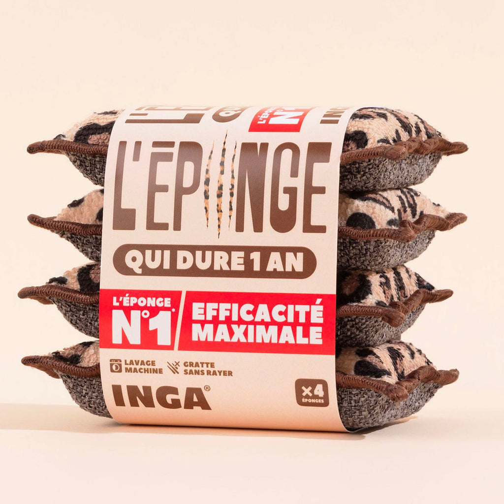 New - Washable Sponges 4 Leopard