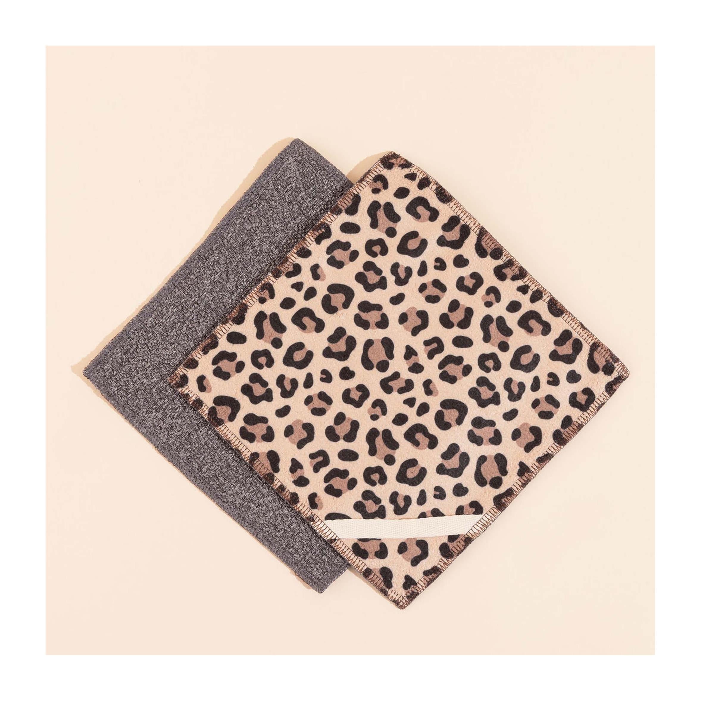 New - Leopard Flat Sponge Duo