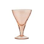 Organic Shape Pink Cocktail Glass