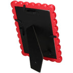 Red photo frame with beads Inside déco 