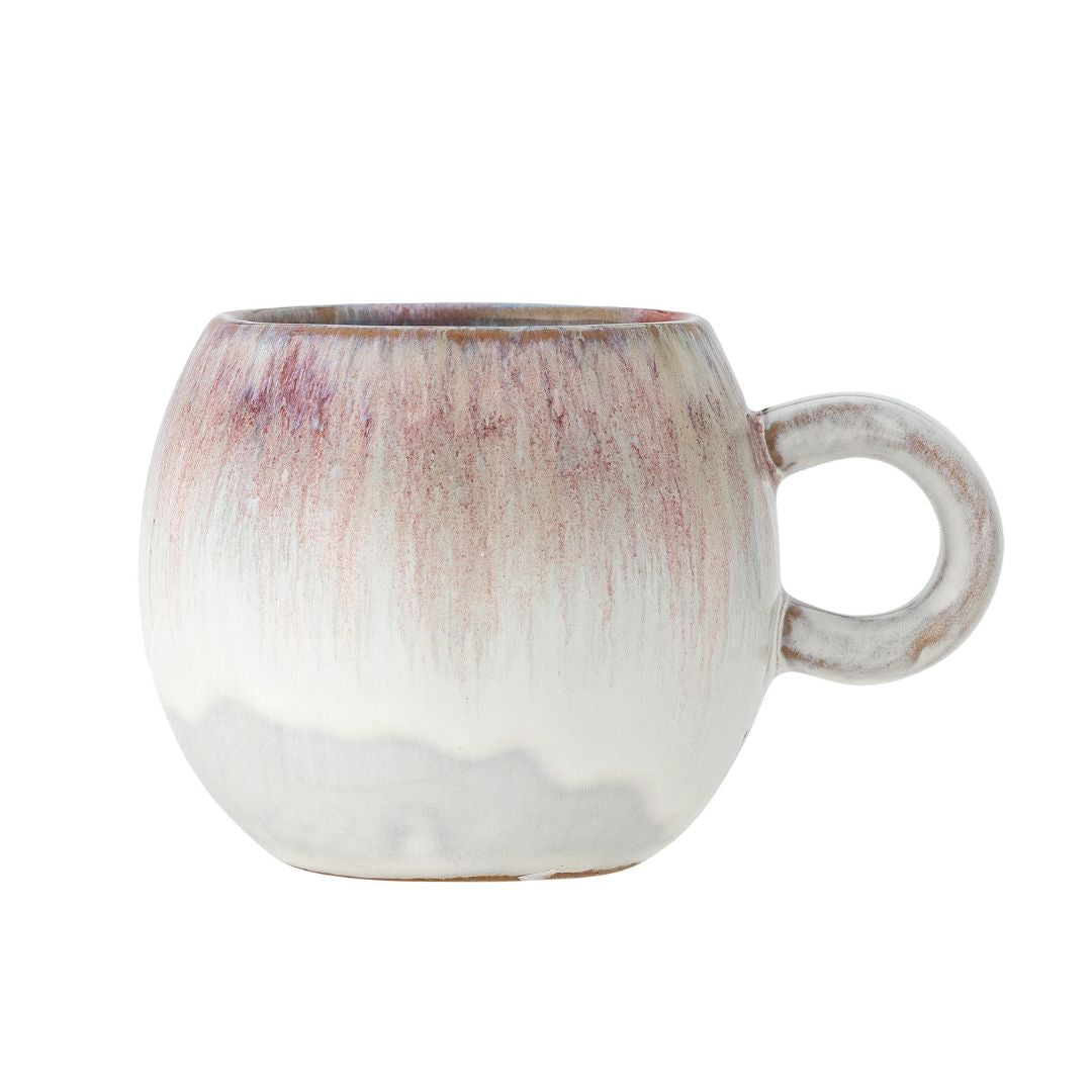 Purple mug inside décor 